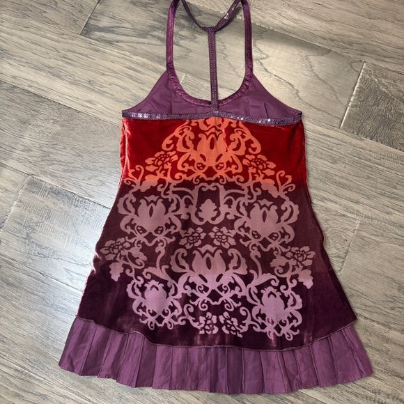 Free People Forbidden Ivy Ombré Velvet Tunic Dress Size 0 NWOT - Picture 8 of 12